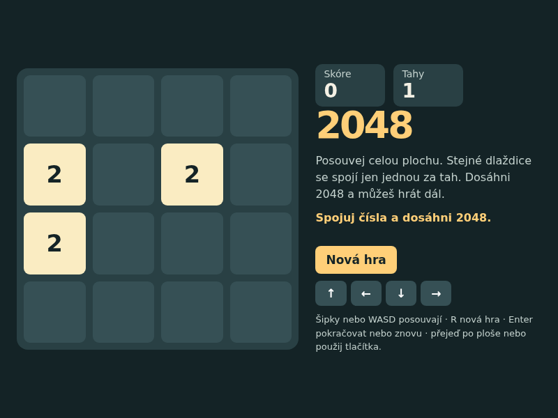 Snímek hry 2048